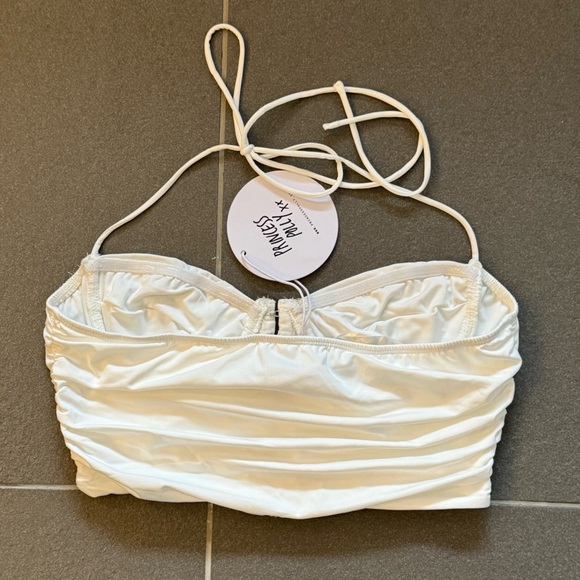 Princess Polly NWT White Hunter Cropped Corset Top Sz 6 - Picture 4 of 6